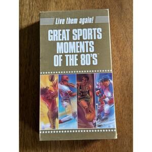 Great Sports Moments of the 80s VHS Vintage Sports Highlights 1989 Tape